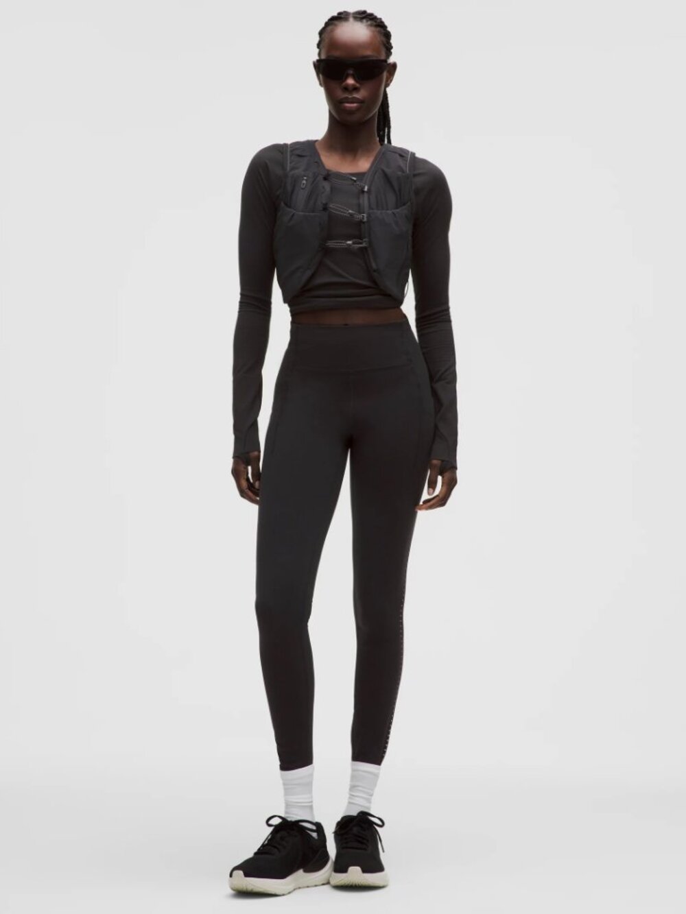 Lululemon Women 6 Swift Speed High Rise Brushed Tight Legging Black Activewear